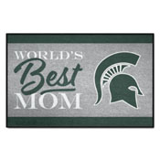 Michigan State Spartans World's Best Mom Starter Mat Accent Rug - 19in. x 30in., 34555
