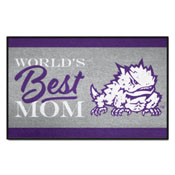 TCU Horned Frogs World's Best Mom Starter Mat Accent Rug - 19in. x 30in., 34576