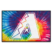 Arizona Diamondbacks Tie Dye Starter Mat Accent Rug - 19in. x 30in., 34913