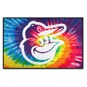 Baltimore Orioles Tie Dye Starter Mat Accent Rug - 19in. x 30in., 34917