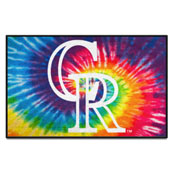 Colorado Rockies Tie Dye Starter Mat Accent Rug - 19in. x 30in., 34929