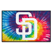 San Diego Padres Tie Dye Starter Mat Accent Rug - 19in. x 30in., 34957