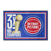 Detroit Pistons Dynasty Plush Area Rug, AGS-35088