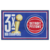 Detroit Pistons Dynasty Plush Area Rug, AGS-35088