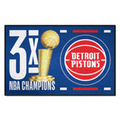Detroit Pistons Dynasty Starter Mat Accent Rug - 19in. x 30in., 35092