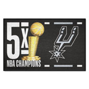 San Antonio Spurs Dynasty Starter Mat Accent Rug - 19in. x 30in., 35130
