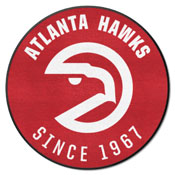 NBA Retro Atlanta Hawks Roundel Rug - 27in. Diameter, AGS-35207