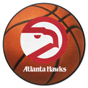 NBA Retro Atlanta Hawks Basketball Rug - 27in. Diameter, AGS-35212