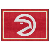 NBA Retro Atlanta Hawks 5ft. x 8 ft. Plush Area Rug, AGS-35214