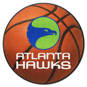 NBA Retro Atlanta Hawks Basketball Rug - 27in. Diameter, AGS-35212