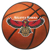 NBA Retro Atlanta Hawks Basketball Rug - 27in. Diameter, AGS-35212