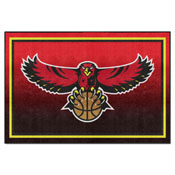 NBA Retro Atlanta Hawks 5ft. x 8 ft. Plush Area Rug, AGS-35214