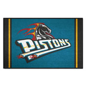 NBA Retro Detroit Pistons Starter Mat Accent Rug - 19in. x 30in., AGS-35281