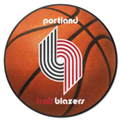 NBA Retro Portland Trail Blazers Basketball Rug - 27in. Diameter, 35383