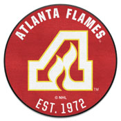 NHLRETRO Atlanta Flames Roundel Rug - 27in. Diameter, 35434