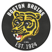 Retro NHL Boston Bruins Roundel Rug - 27in. Diameter, AGS-35441