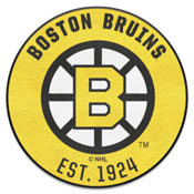 Retro NHL Boston Bruins Roundel Rug - 27in. Diameter, AGS-35441