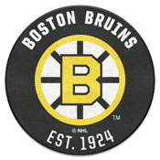 Retro NHL Boston Bruins Roundel Rug - 27in. Diameter, AGS-35441