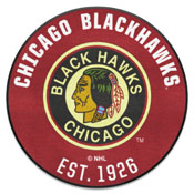 NHLRETRO Chicago Blackhawks Roundel Rug - 27in. Diameter, 35462