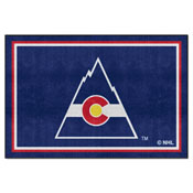 NHLRETRO Colorado Rockies 5ft. x 8 ft. Plush Area Rug, 35474