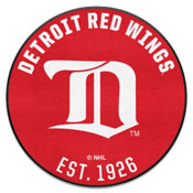 NHLRETRO Detroit Red Wings Roundel Rug - 27in. Diameter, 35476