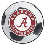 Alabama Crimson Tide Soccer Ball Rug, Round Logo - 27in. Diameter, 35628