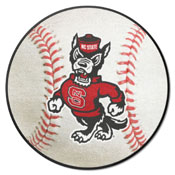 NC State Wolfpack Baseball Rug - 27in. Diameter, 35784