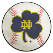 Notre Dame Fighting Irish Baseball Rug, Clover Logo - 27in. Diameter, 35803