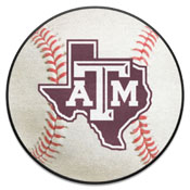 Texas A&M Aggies Baseball Rug - 27in. Diameter, 35858
