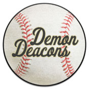 Wake Forest Demon Deacons Baseball Rug, Script Wordmark - 27in. Diameter, 35942