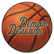 Wake Forest Demon Deacons Basketball Rug, Script Wordmark - 27in. Diameter, 35943