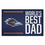 UTSA Roadrunners Starter Mat Accent Rug - 19in. x 30in. - Starter Mat - World's Best Dad, 35962