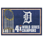 Detroit Tigers Dynasty Plush Area Rug, AGS-36051