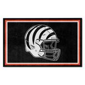 Cincinnati Bengals Plush Area Rug - Bengals Alternate Helmet Logo, AGS-36154