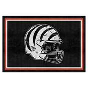 Cincinnati Bengals Plush Area Rug - Bengals Alternate Helmet Logo, AGS-36154