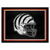Cincinnati Bengals Plush Area Rug - Bengals Alternate Helmet Logo, AGS-36154