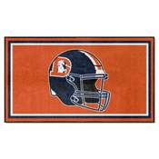 Denver Broncos Plush Area Rug - Broncos Alternate Helmet Logo, AGS-36174