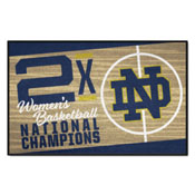 Notre Dame Fighting Irish Dynasty Starter Mat Accent Rug Women's Basketball - 19in. x 30in., 36284