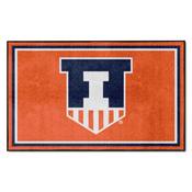 Illinois Illini Plush Area Rug, AGS-36332