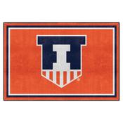 Illinois Illini Plush Area Rug, AGS-36332