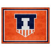 Illinois Illini Plush Area Rug, AGS-36332