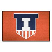 Illinois Illini Starter Mat Accent Rug - 19in. x 30in. - Starter Mat, 36341