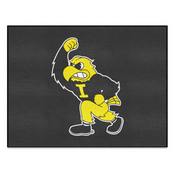 Iowa Hawkeyes All-Star Rug - 34 in. x 42.5 in. - Herkey Mascot Logo, 36636