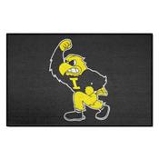 Iowa Hawkeyes Starter Mat Accent Rug - 19in. x 30in. - Herkey Mascot Logo, 36641