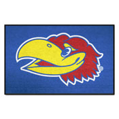 Kansas Jayhawks Starter Mat Accent Rug - 19in. x 30in., 36653