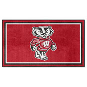 Wisconsin Badgers Plush Area Rug, AGS-36720
