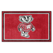 Wisconsin Badgers Plush Area Rug, AGS-36720