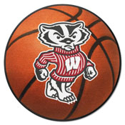 Wisconsin Badgers Basketball Rug - 27in. Diameter, 36726