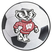 Wisconsin Badgers Soccer Ball Rug - 27in. Diameter, 36728