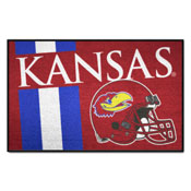 Kansas Jayhawks Starter Mat Accent Rug - 19in. x 30in., Uniform Design, 36825